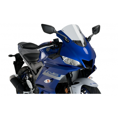 Ζελατίνα μηχανής PUIG R-Racer για YAMAHA YZF-R3 15-20 Clear